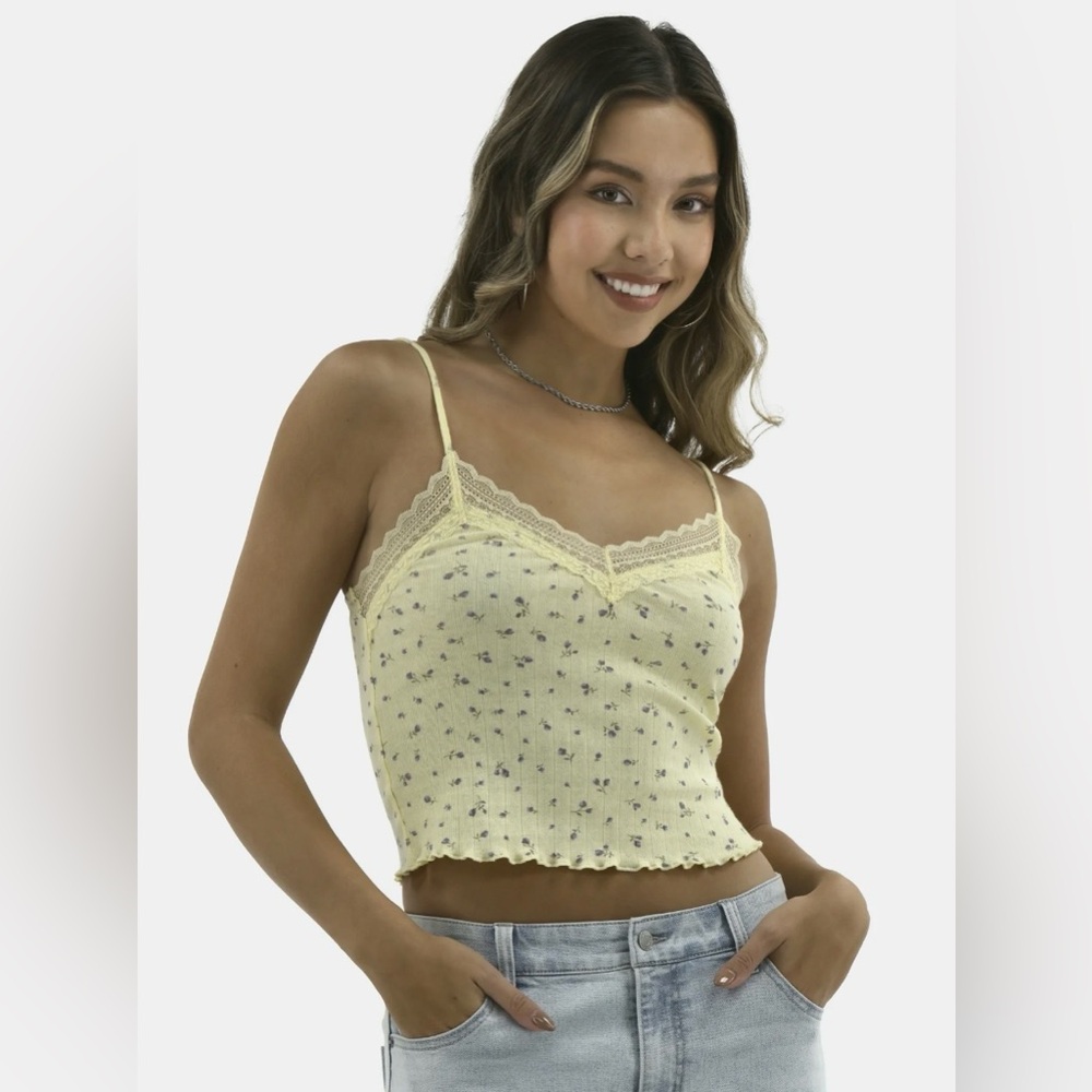 No Boundaries Floral Lace Cami